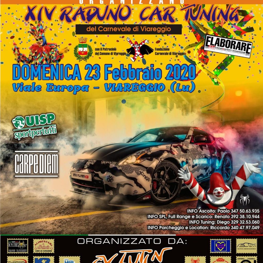 Locandina XIV Raduno Car Tuning del Carnevale di Viareggio