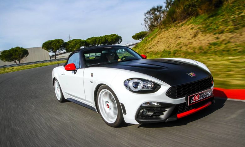 Abarth 124 spider Abbasciano anteriore drift Elaborare 259 aprile 2020